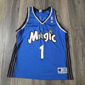 Authentic Champion Tracy McGrady Orlando Magic Jersey Mens Size 44